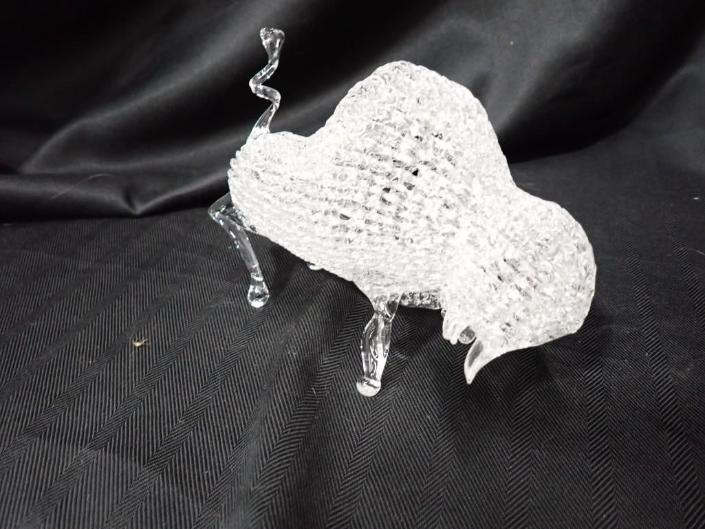 Spun Glass Buffalo Figurine: Spun Glass Buffalo Figurine All pictures are considered part of the description and should be examined carefully by bidders. Live Auctioneers is now offering Live Shipping through them. This is an