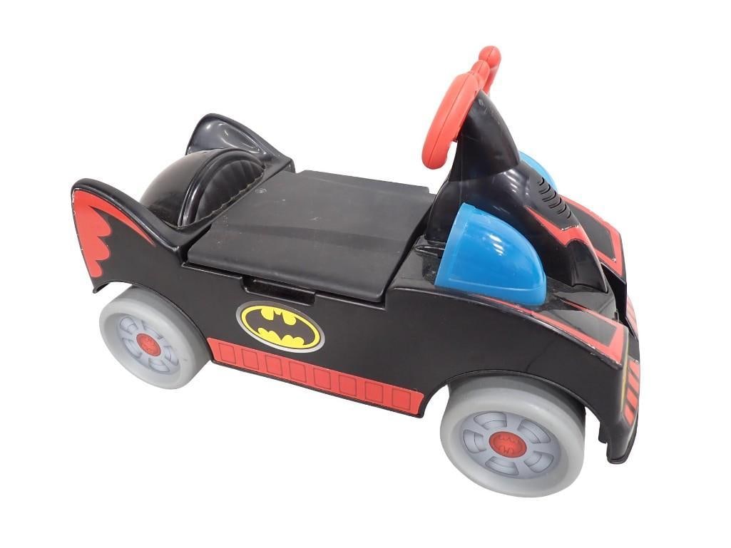 Fisher Price Little People Batman Wheelies Ride On Toy: Fisher Price Little People Batman Wheelies Ride On Toy All pictures are considered part of the description and should be examined carefully by bidders. Live Auctioneers is now offering Live Shipping t