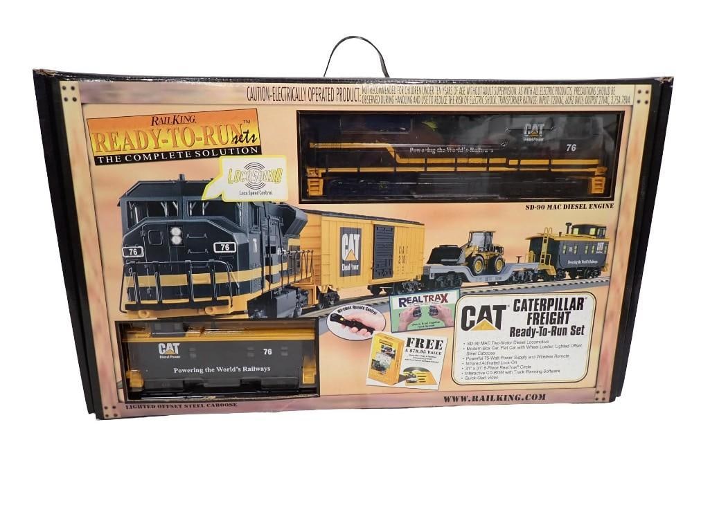 Rail King Caterpillar Freight Redy To Run Train Set in Original Box (1 of 8)
