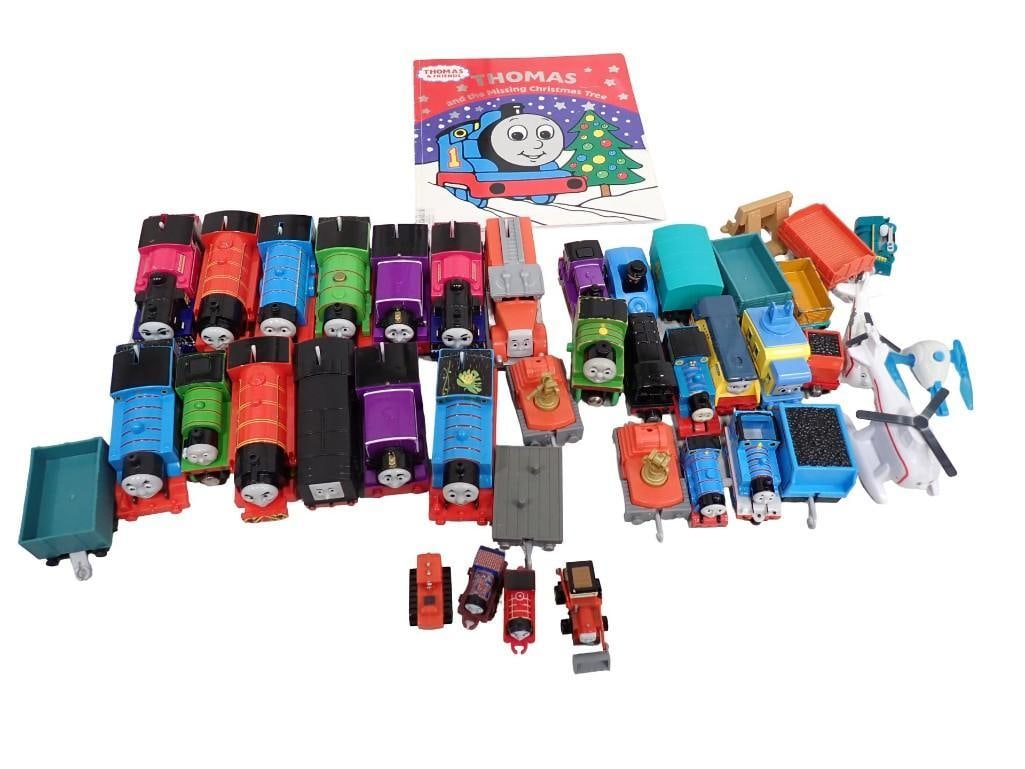 Thomas and Friends Toys, Trains, Book, Etc: Thomas and Friends Toys, Trains, Book, Etc. Thomas the Train All pictures are considered part of the description and should be examined carefully by bidders. Live Auctioneers is now offering Liv