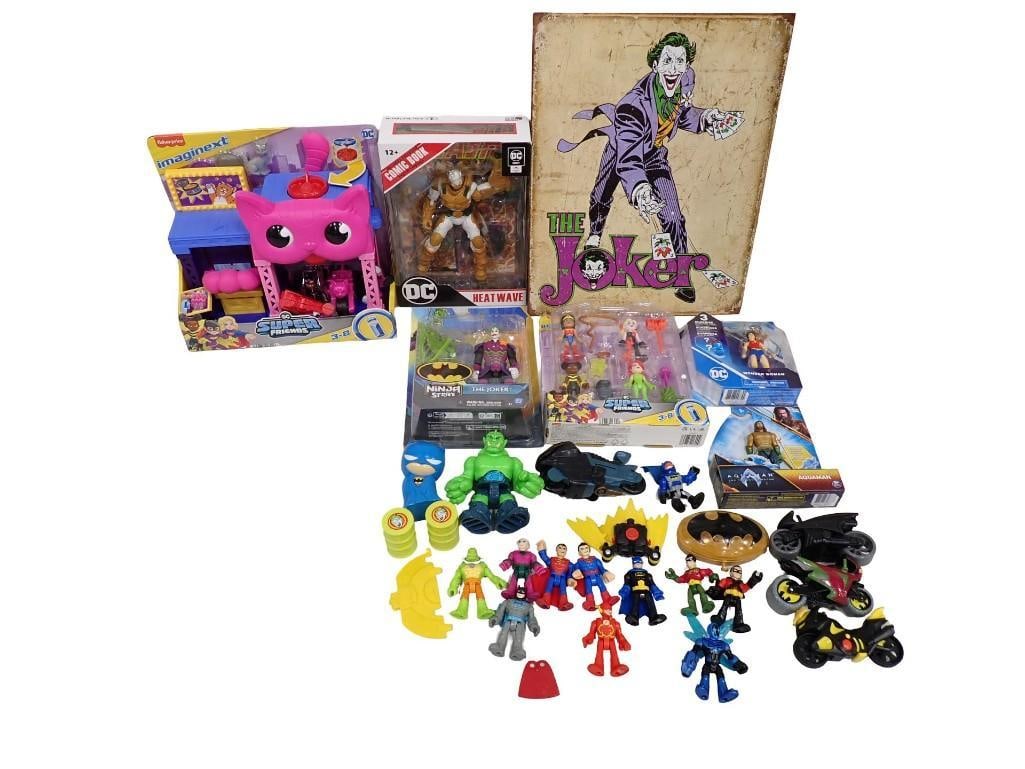 DC Characters Toy Lot incl Action Figures, Super Friends Action Figures New in Package, Wonder Woman (1 of 8)