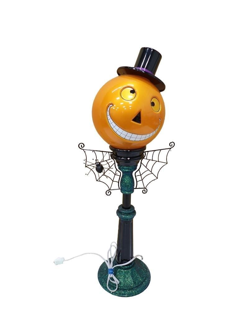 Cracker Barrel Halloween light-up Jack O'Lantern lamp with adjustable Height (1 of 6)