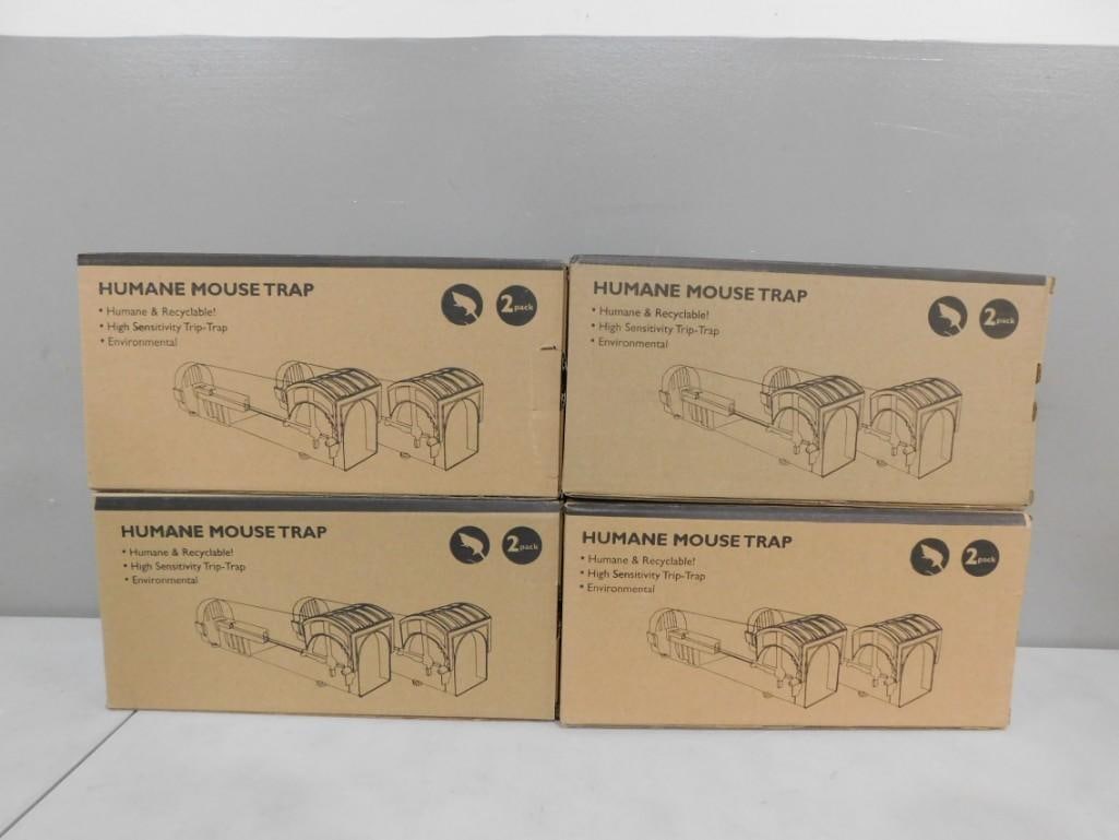 4 Packs (2 in each) of Humane Mouse Traps: 4 Packs (2 in each) of Humane Mouse Traps All pictures are considered part of the description and should be examined carefully by bidders. Live Auctioneers is now offering Live Shipping through them. 