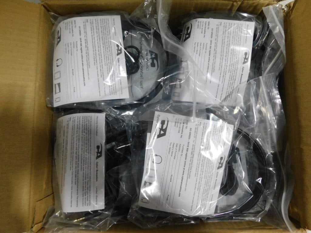 Case of 20 Cyber Acoustics Headphones New in Plastic (1 of 5)
