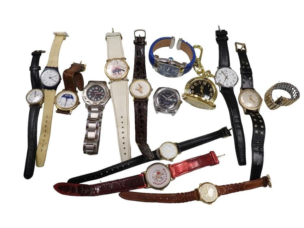 Lot of assorted Watches including Vintage, Spiro Agnew, Timex, Christmas, Swatch, etc (1 of 9)