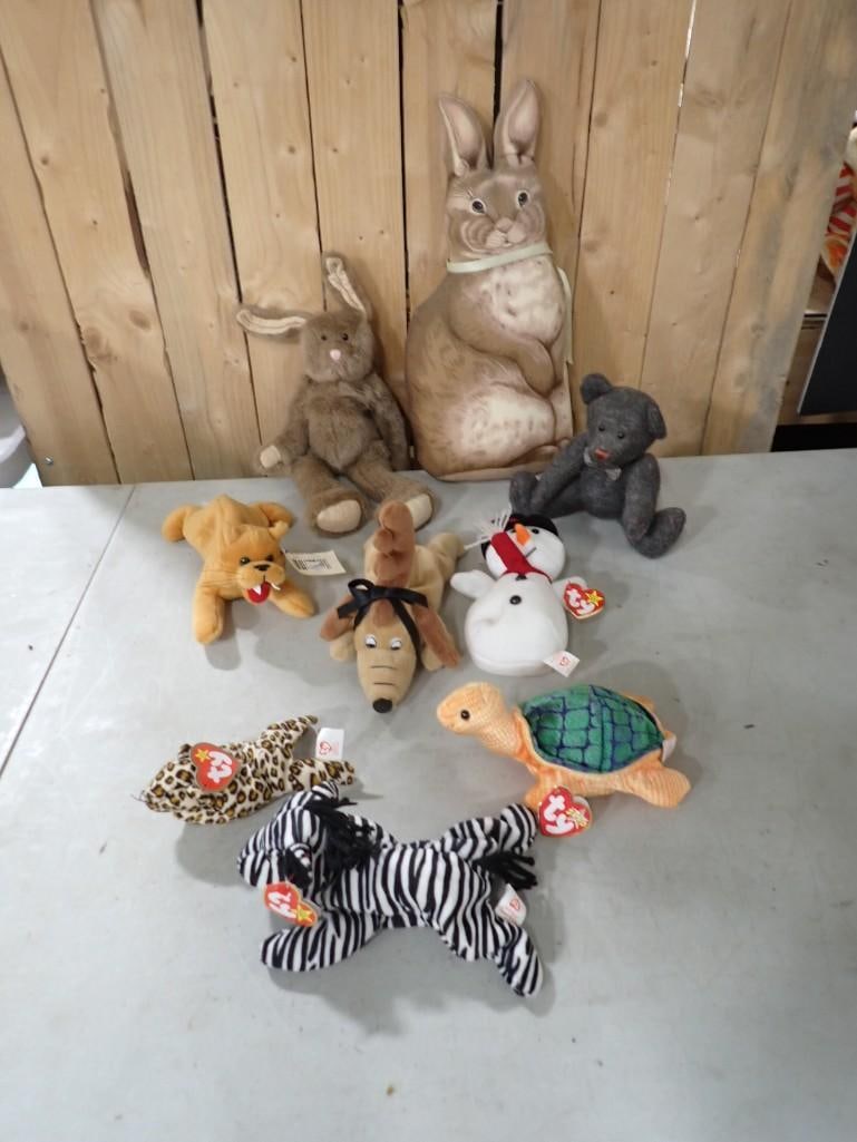 Plush Lot including Beanie Babies, Bunnies, Vintage etc. (1 of 7)