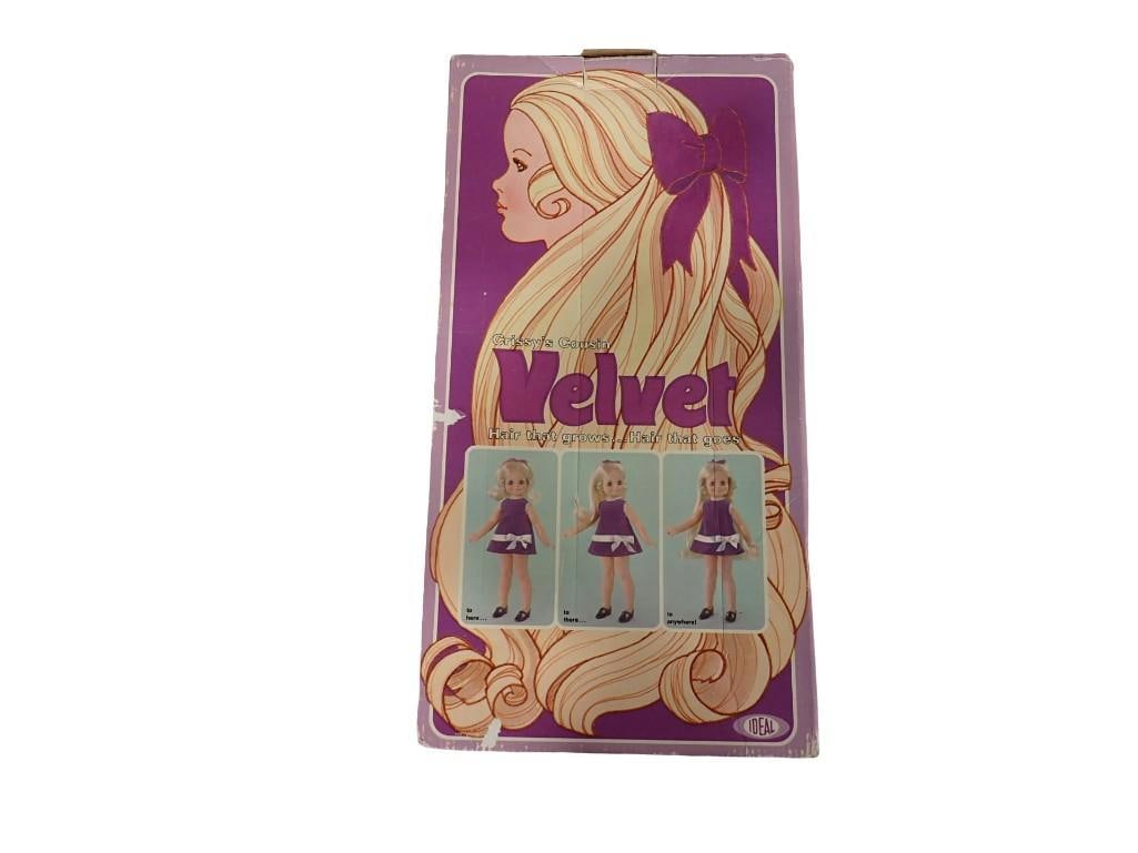 Vintage Ideal Velvet Doll - Crissy's Cousin - Hair that Grows - with Box: Vintage Ideal Velvet Doll - Crissy's Cousin - Hair that Grows - with Box All pictures are considered part of the description and should be examined carefully by bidders. Live Auctioneers is now of