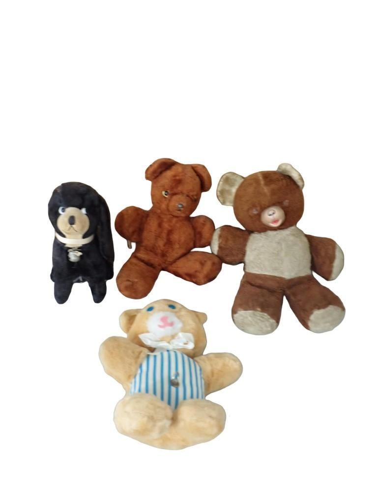 Vintage Plush Stuffed Animals including Eden Wind-Up Music Box, Wind Up Musical Dog (Missing Ear) (1 of 7)