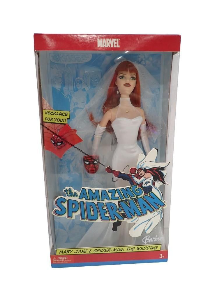 Marvel The Amazing Spider-Man Mary Jane Barbie Doll New in Box The Wedding (1 of 5)