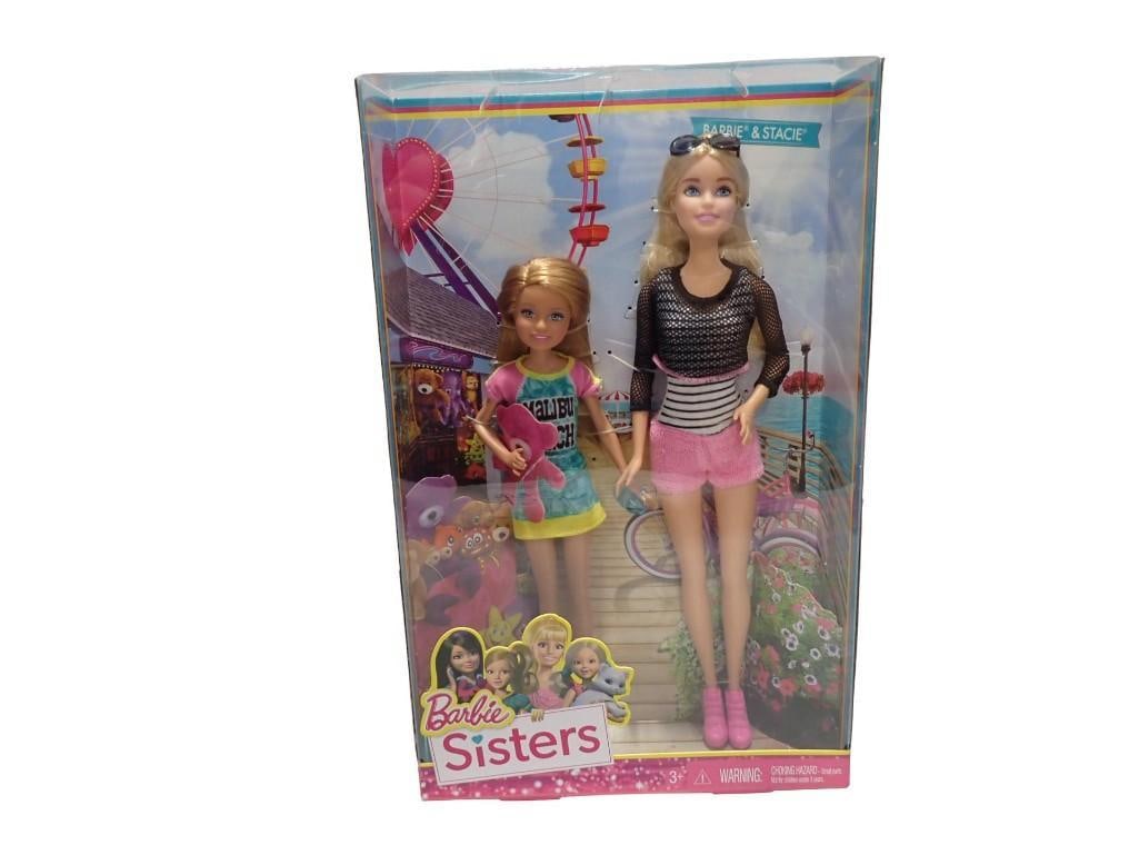 Barbie Sisters Barbie & Stacie Dolls New in Package: Barbie Sisters Barbie & Stacie Dolls New in Package All pictures are considered part of the description and should be examined carefully by bidders. Live Auctioneers is now offering Live Shipping 