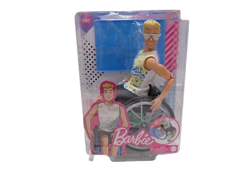 Barbie Ken Fashionistas Doll #167, which includes a manual wheelchair and a ramp New in Package (1 of 7)