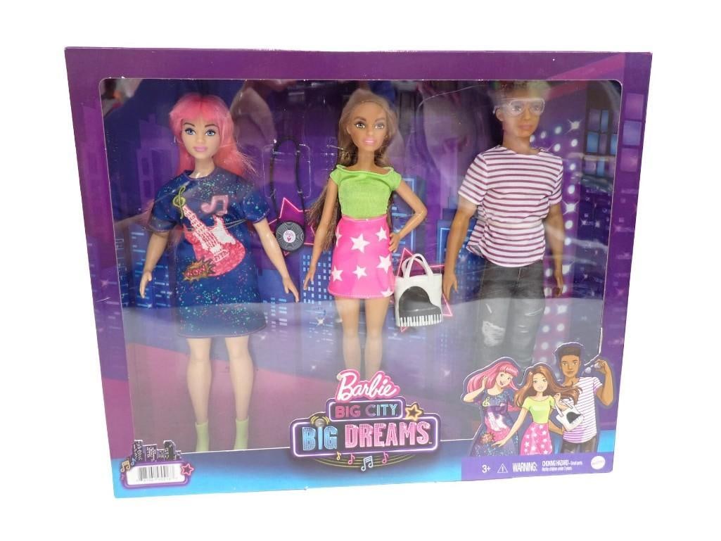 Mattel Barbie: Big City, Big Dreams 3-Doll Gift Set featuring Daisy, Teresa, and Rafa Dolls New in B (1 of 7)