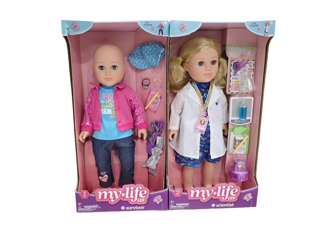 My Life As 18-inch Survivor Doll on the left and a My Life As 18-inch Scientist Doll on the (1 of 7)