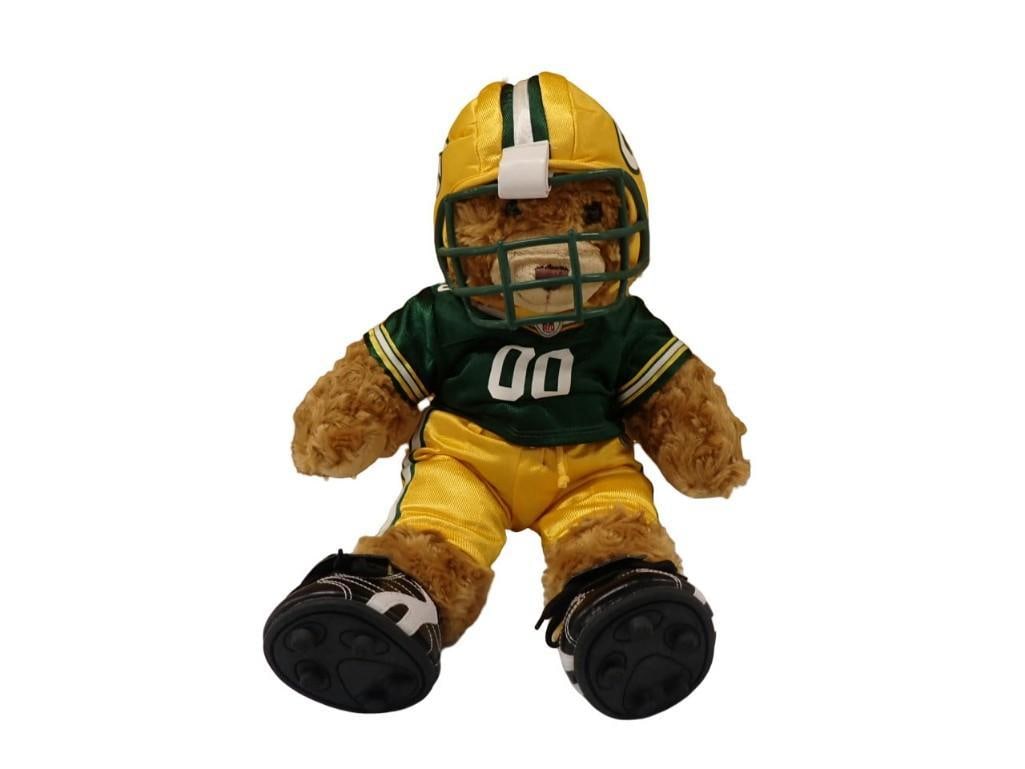 Build-A-Bear Lot - Green Bay Packers Plush Bear with Football Uniform: Build-A-Bear Lot - Green Bay Packers Plush Bear with Football Uniform All pictures are considered part of the description and should be examined carefully by bidders. Live Auctioneers is now offering 