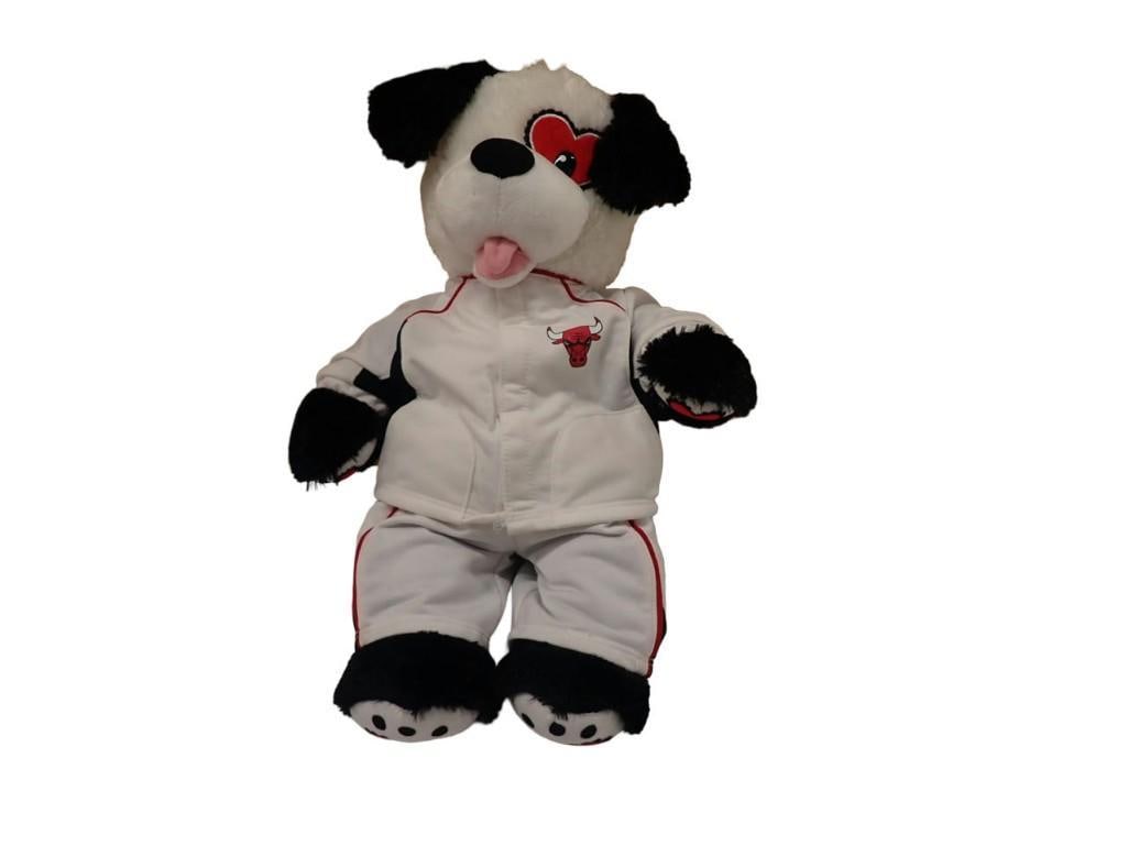 Build-A-Bear Lot - Plush Cookies & Cream Pup with Chicago Bears BABW Jacket: Build-A-Bear Lot - Plush Cookies & Cream Pup with Chicago Bears BABW Jacket All pictures are considered part of the description and should be examined carefully by bidders. Live Auctioneers is now