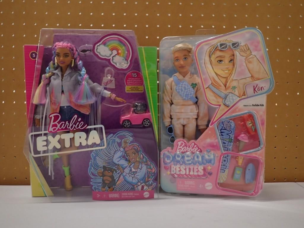 Mattel Barbie New in Package Extra and Dream Besties Ken Dolls (1 of 6)