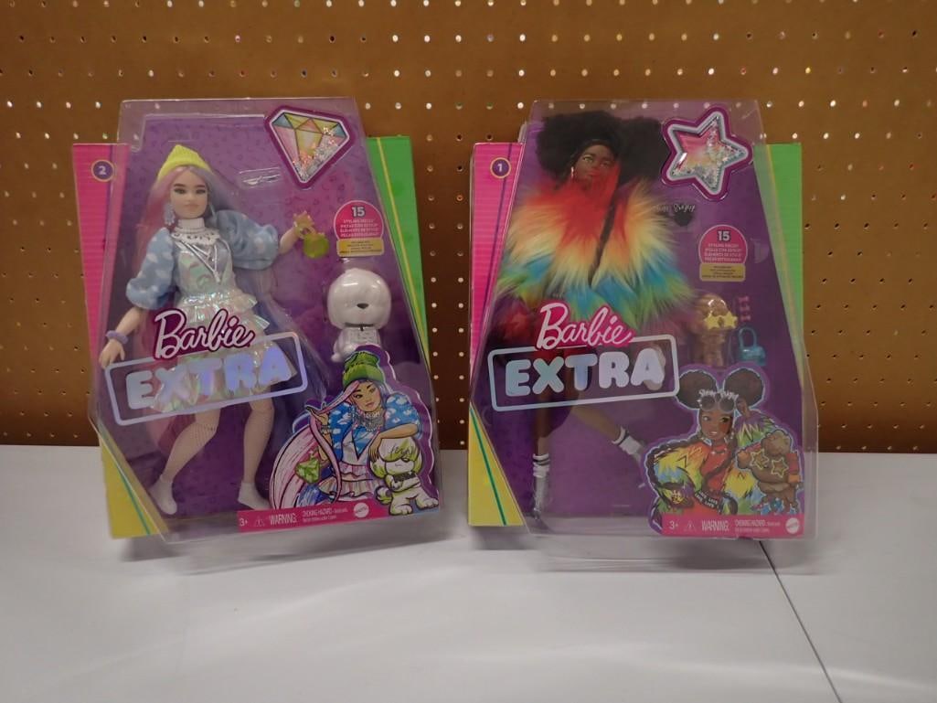 Mattel Barbie New in Package Barbie Extra #1 and #2 (1 of 6)