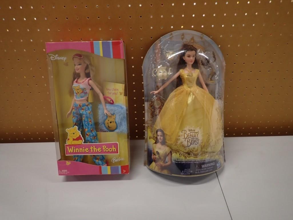 Barbie New in Package Walt Disney Winnie the Pooh and Beauty and the Beast Belle (1 of 8)