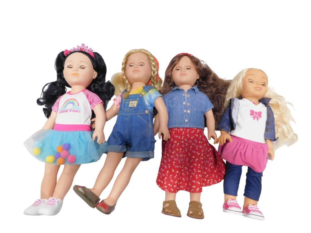 Lot of 4 Cititoy 18" Dolls (1 of 5)
