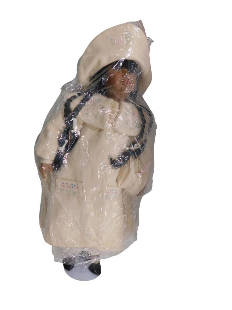 Seymour Mann Ltd. Ed Porcelain African American Doll with Stand: Seymour Mann Ltd. Ed Porcelain African American Doll with Stand All pictures are considered part of the description and should be examined carefully by bidders. Live Auctioneers is now offering Live