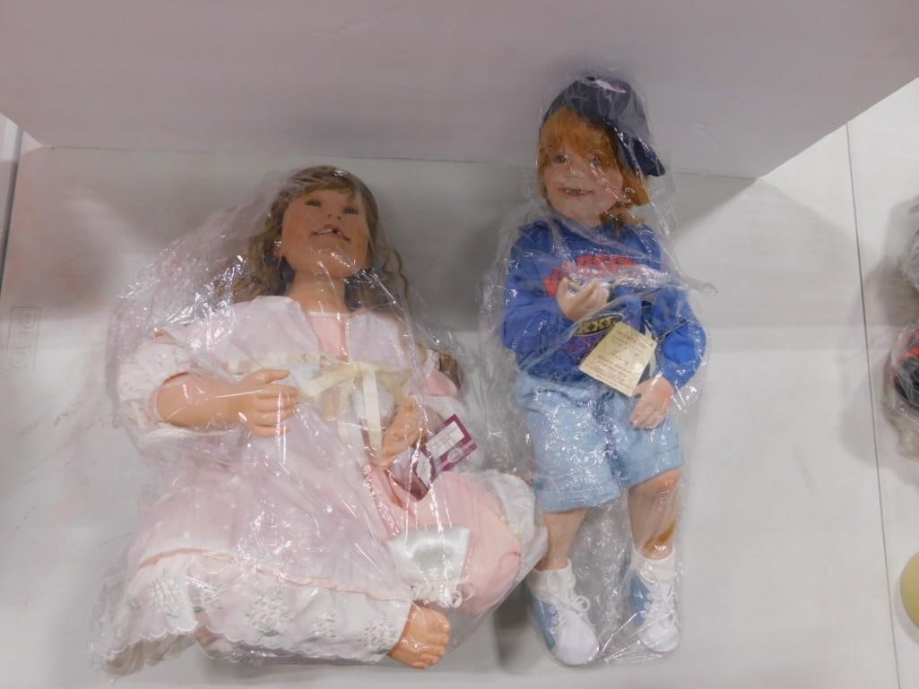 Ashton Drake Tooth Fairy Dreams for Emma Vinyl Doll & Donna RuBert Henry Porcelain Doll (1 of 5)