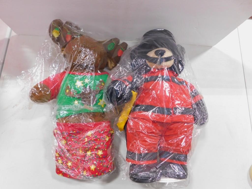 Build-A-Bear Christmas Moose and Fireman Plush: Build-A-Bear Christmas Moose and Fireman Plush All pictures are considered part of the description and should be examined carefully by bidders. Live Auctioneers is now offering Live Shipping through