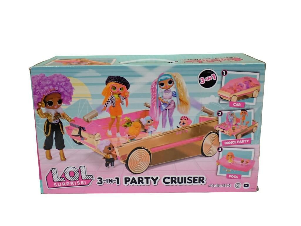 L.O.L. Surprise! 3-in-1 Party Cruiser Car - New in Package: L.O.L. Surprise! 3-in-1 Party Cruiser Car - New in Package All pictures are considered part of the description and should be examined carefully by bidders. Live Auctioneers is now offering Live Shippi