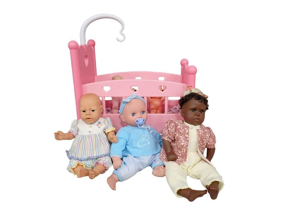 Vinyl Dolls including Anatomically Correct Doll, You & Me Crib Lot, African American, etc. (1 of 6)