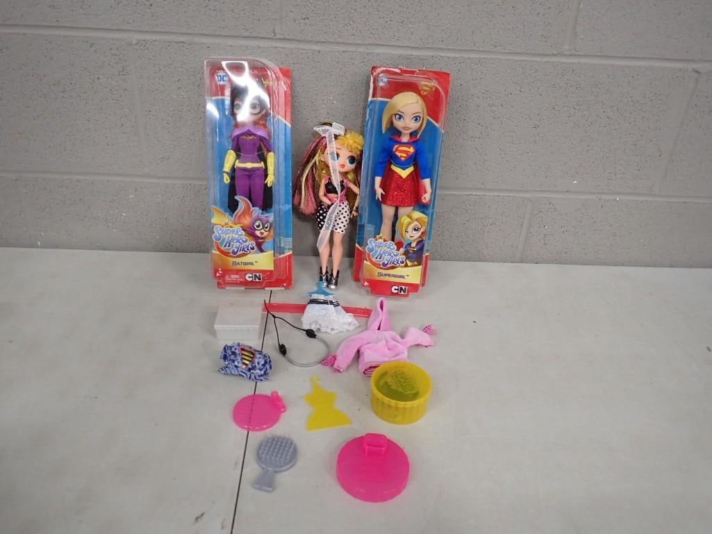 DC Super Hero Girls Batgirl and Supergirl New in Packages, Doll Clothes and Accessories, L.O.L. Surp (1 of 8)