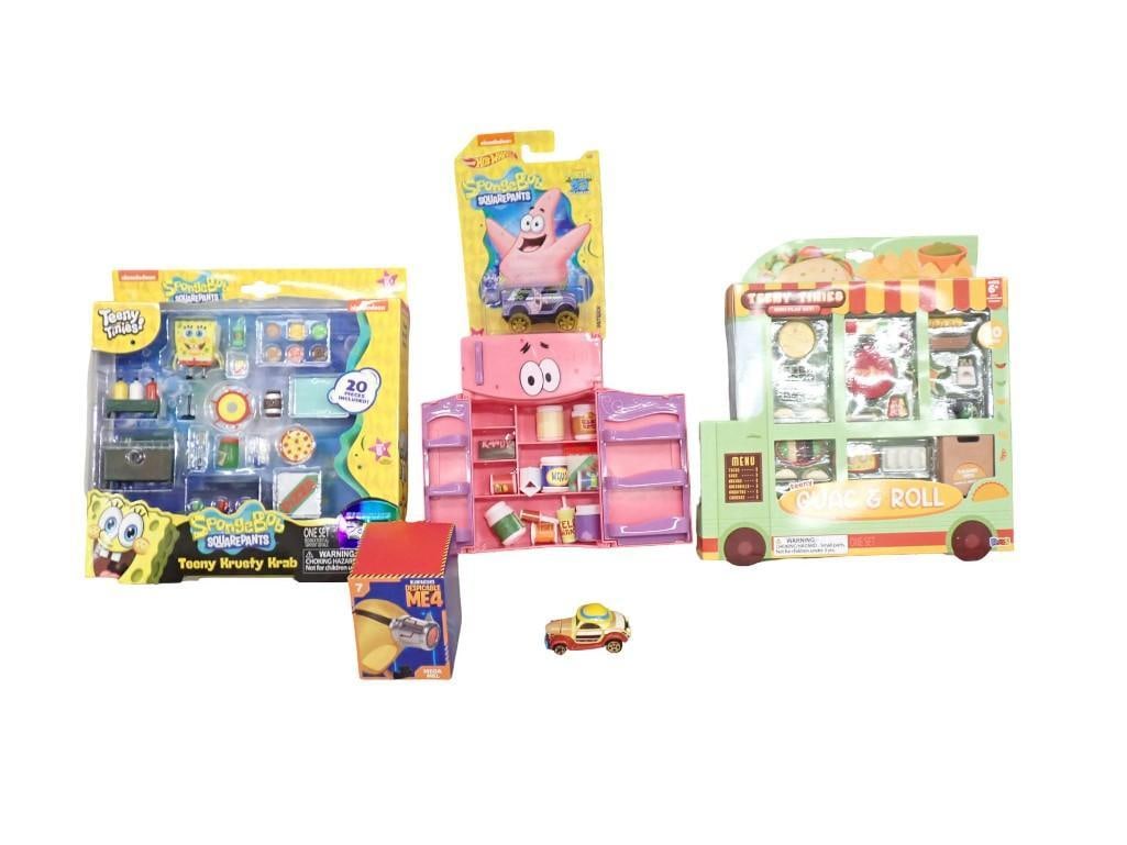 Sponge Bob Hot Wheels, Teeny Tinies Teeny Krusty Krab, Guac & Roll, Despicable Me Mega Mel, etc. (1 of 9)