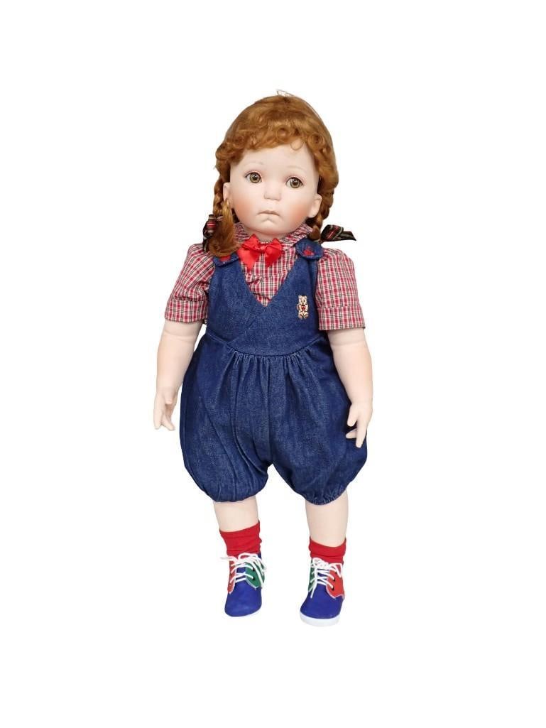 Donna RuBert Ltd. Ed. Baby Hannah Porcelain Doll with Stand and COA - Early Number 10/1000: Donna RuBert Ltd. Ed. Baby Hannah Porcelain Doll with Stand and COA - Early Number 10/1000 All pictures are considered part of the description and should be examined carefully by bidders. Live Auction