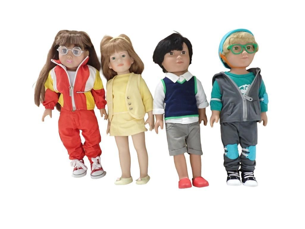 Doll Lot - Magic Attic Megan, Fiber Craft 18" Doll, 2 Cititoy boy 18" Dolls (1 of 5)