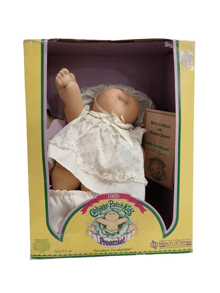 Cabbage Patch Kids Preemie March of Dimes Limited Edition 1985 Coleco Doll with Original Box (1 of 8)