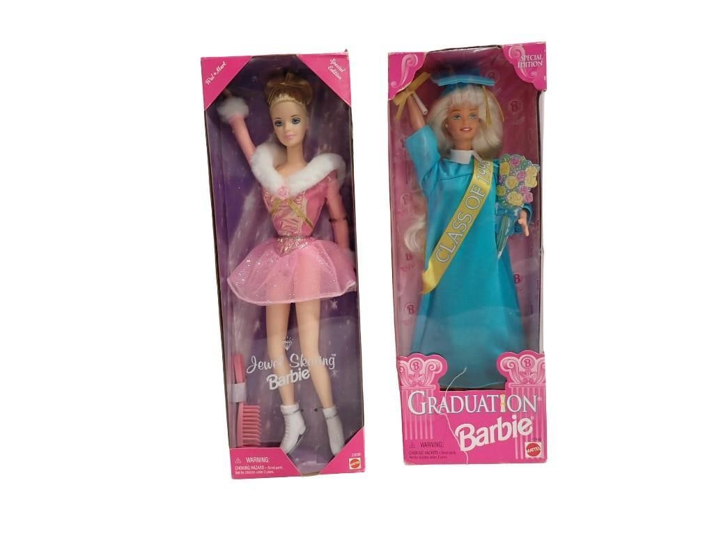 Barbie New in Package including Jewel Skating Barbie and Graduation Barbie (1 of 7)