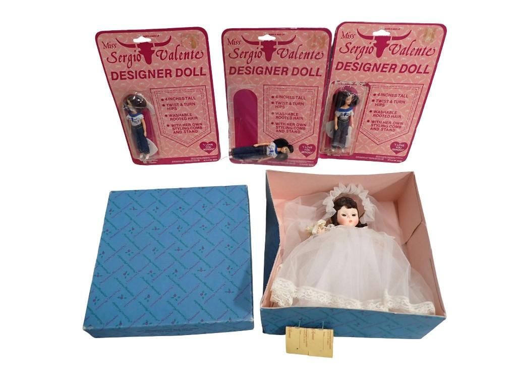 Doll Lot including 3 Miss Sergio Valente and a Madam Alexander Wendy Bride (1 of 12)