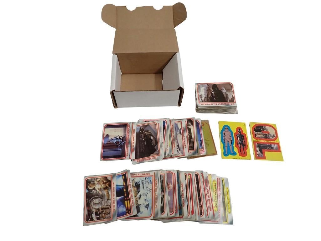 Star Wars Vintage Empire Strikes Back 1980 Lot with some stickers: Star Wars Vintage Empire Strikes Back 1980 Lot with some stickers All pictures are considered part of the description and should be examined carefully by bidders. Live Auctioneers is now offering