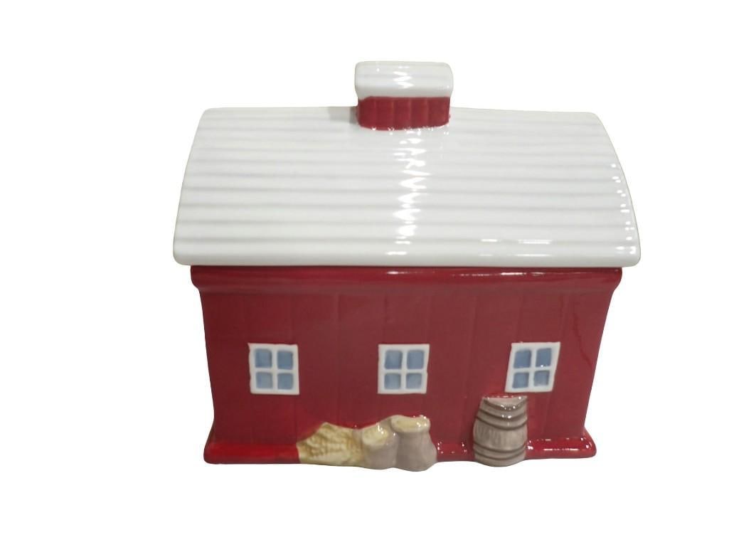 The Pioneer Woman Red Barn Ceramic Cookie Jar (1 of 9)