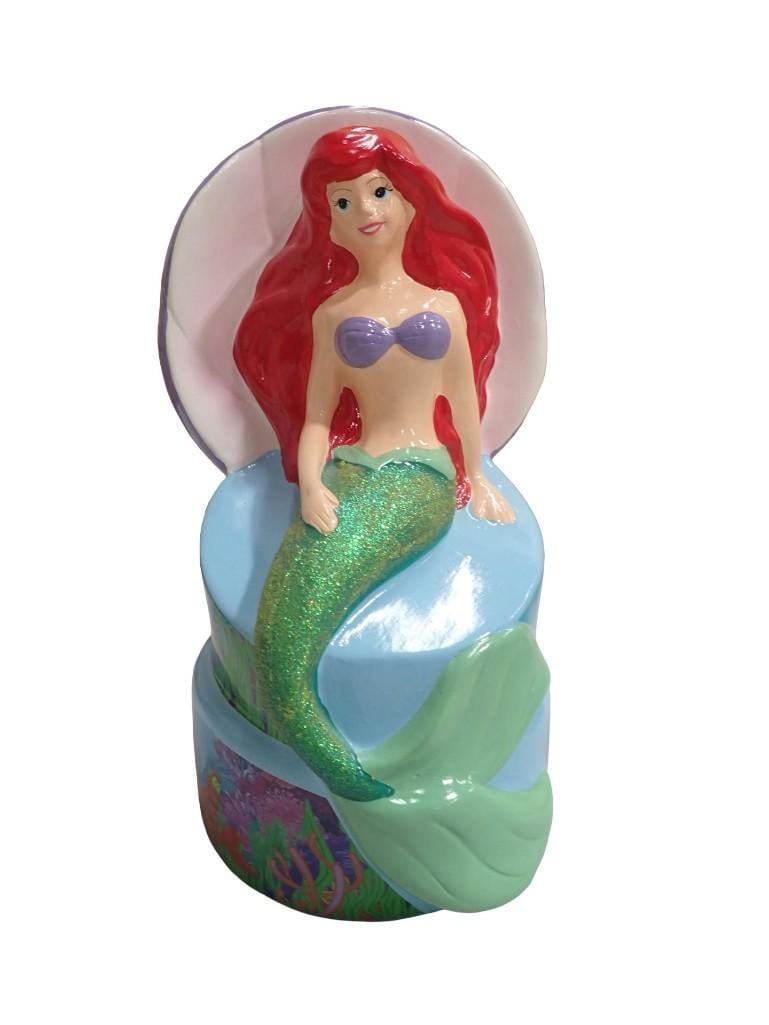 Walt Disney The Little Mermaid Ariel Ceramic Piggy Bank: Walt Disney The Little Mermaid Ariel Ceramic Piggy Bank All pictures are considered part of the description and should be examined carefully by bidders. Live Auctioneers is now offering Live Shipping