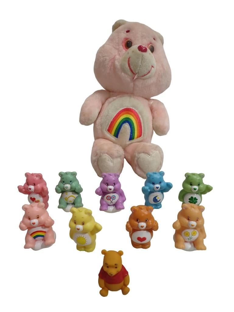 Care Bears Lot including Plush Cheer Bear and other Figurines (1 of 11)