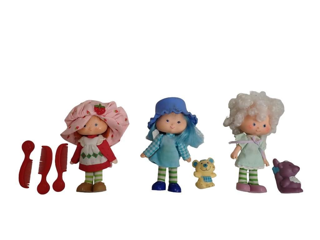 Vintage Kenner Strawberry Shortcake Dolls including Blueberry Muffin, Strawberry Shortcake and Angel (1 of 8)