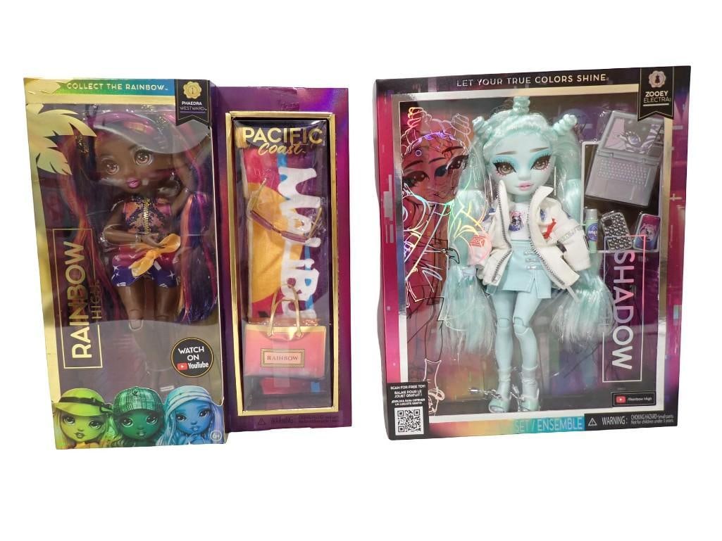 Rainbow High Phaedra Westward, Shadow High Zooey Electra, etc. New in Package Dolls (1 of 9)