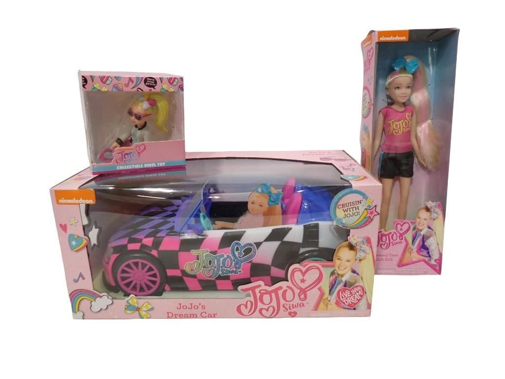 JoJo Siwa Lot including Vinyl Toy, JoJo's Dream Car Rehearsal Time Doll, New in Packages: JoJo Siwa Lot including Vinyl Toy, JoJo's Dream Car Rehearsal Time Doll, New in Packages All pictures are considered part of the description and should be examined carefully by bidders. Live Aucti