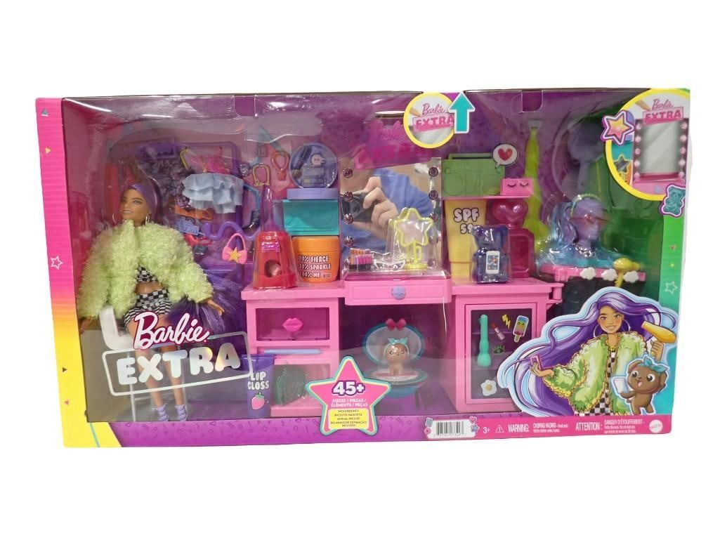 Mattel Barbie Extra Doll & Vanity Playset with 45+ Accessories - New in Package (1 of 6)