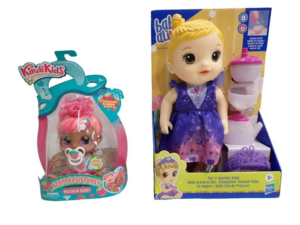 Kindi Kids Scented Sisters Blossom Berri and Hasbro Baby Alive Tea 'n Sparkles Baby Doll - New in: Kindi Kids Scented Sisters Blossom Berri and Hasbro Baby Alive Tea 'n Sparkles Baby Doll - New in Packages All pictures are considered part of the description and should be examined carefully by b