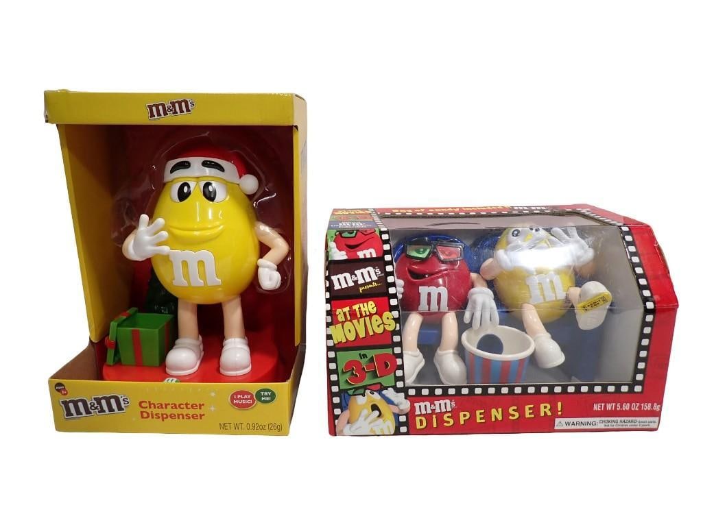 M&M's Toy Lot including Yellow Christmas Character Dispenser, At the Movies Dispenser - New in Packa (1 of 8)