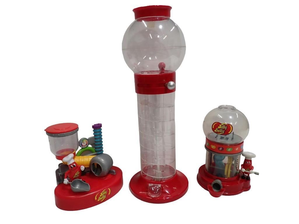 Jelly Belly Jelly Bean Dispensers and a Gumball Dispenser: Jelly Belly Jelly Bean Dispensers and a Gumball Dispenser All pictures are considered part of the description and should be examined carefully by bidders. Live Auctioneers is now offering Live Shippin