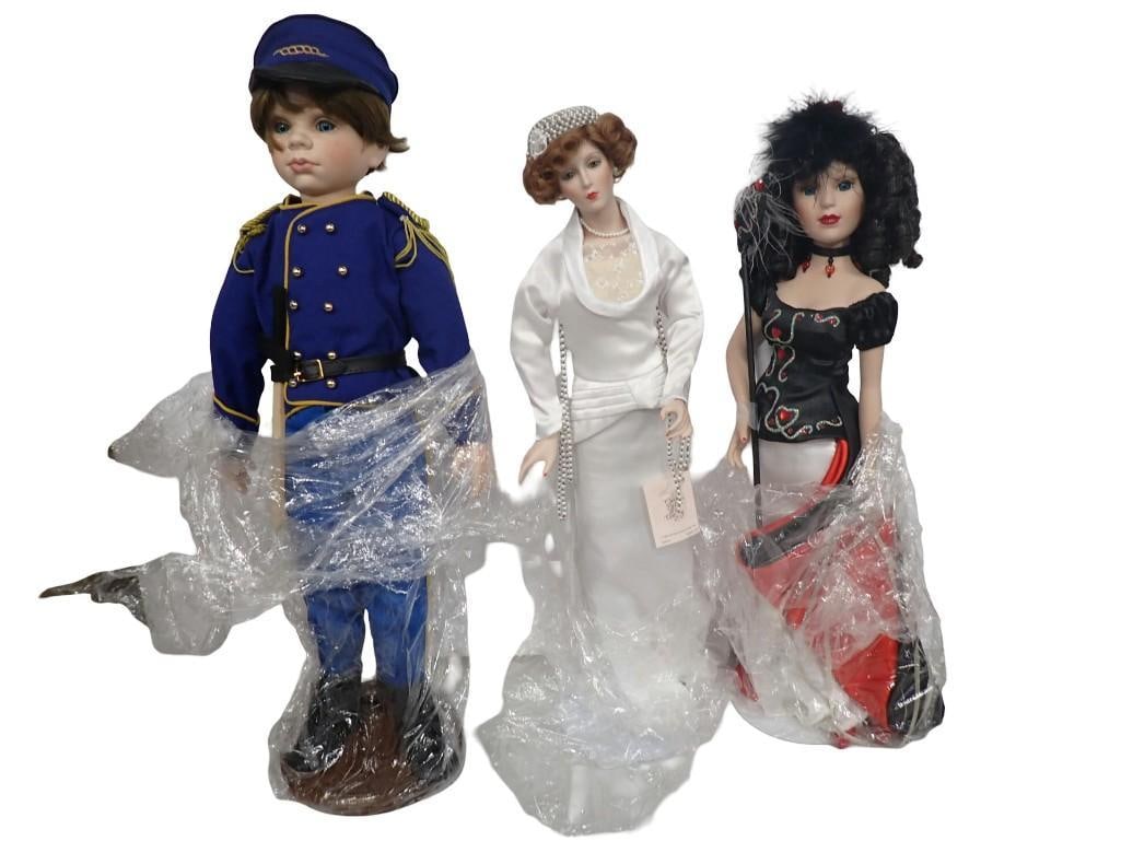 3 Dolls including Union Soldier, WMG 18" Porcelain, etc. (1 of 10)