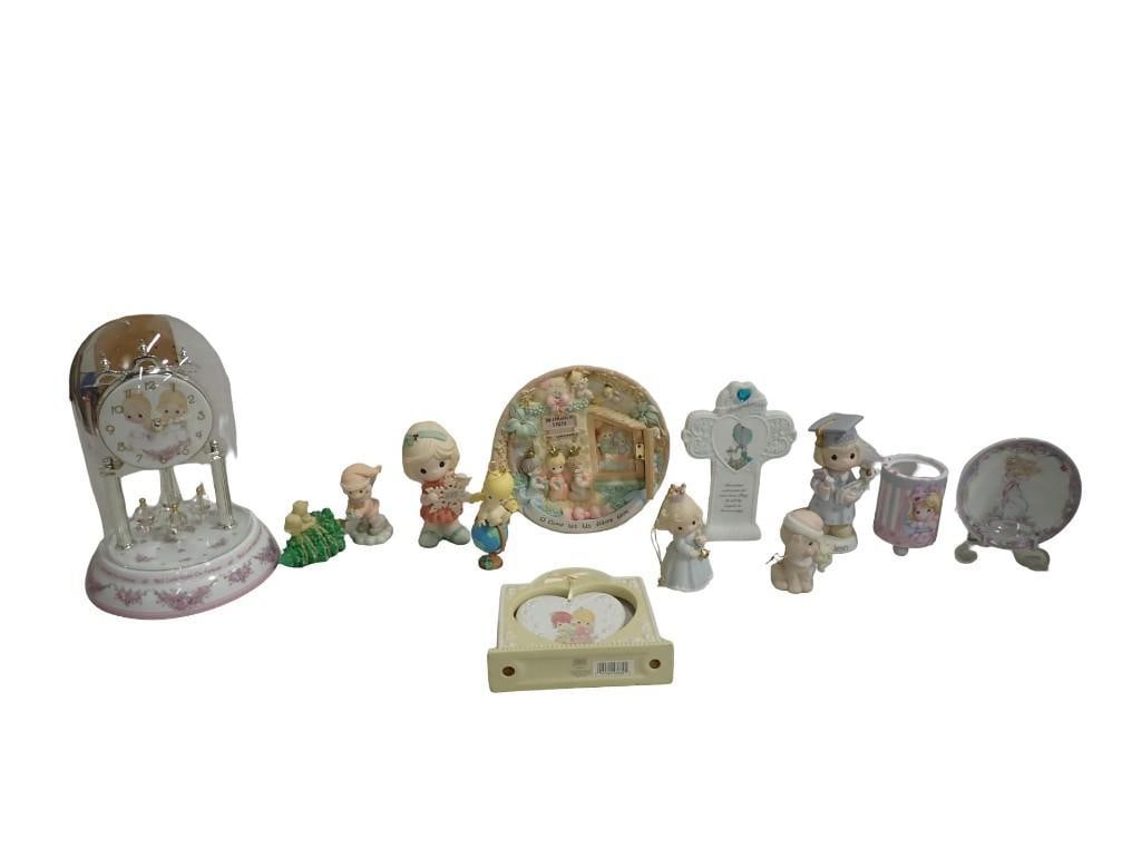 Precious Moments Lot including Anniversary Style Clock, Figurines, etc. (1 of 20)