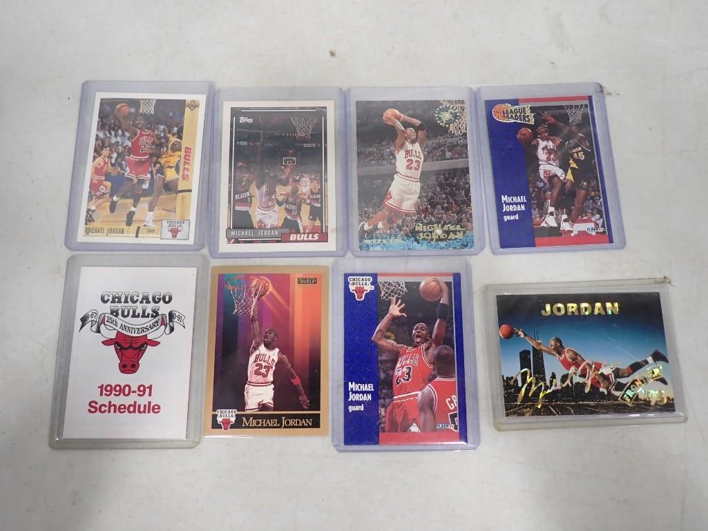 Lot of Michael Jordan Chicago Bulls Basketball Cards: Lot of Michael Jordan Chicago Bulls Basketball Cards All pictures are considered part of the description and should be examined carefully by bidders. Live Auctioneers is now offering Live Shipping thr
