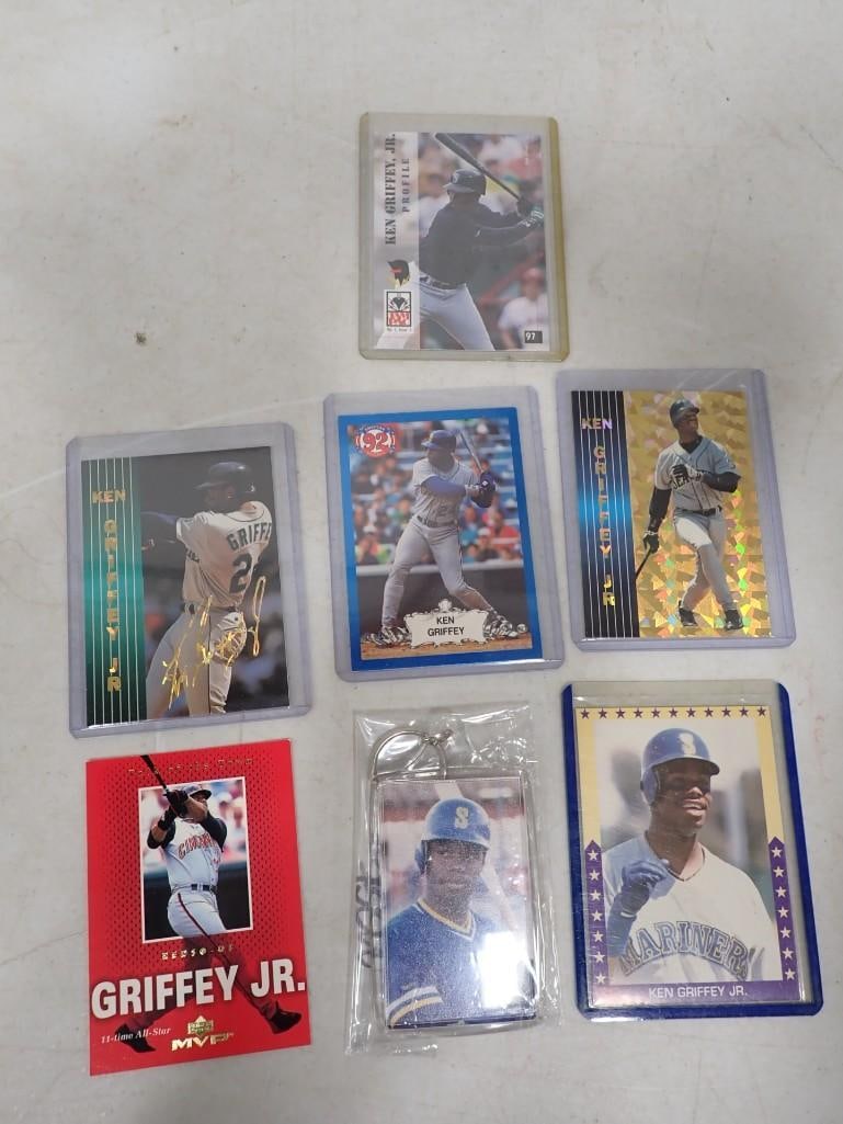 Lot of Ken Griffey Jr. Baseball Cards: Lot of Ken Griffey Jr. Baseball Cards All pictures are considered part of the description and should be examined carefully by bidders. Live Auctioneers is now offering Live Shipping through them. This